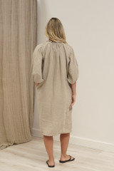 Orabella V-neck Dress Natural (With Pockets)