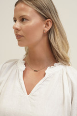 Orabella V-Neck Dress White (With Pockets!)