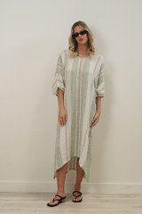 Rosa Kaftan Reseda Stripey