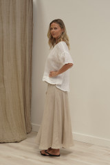 Barbara Top in White Combo