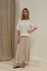 Barbara Top in White Combo