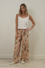 Wildflower Field Beige Lounge Pants