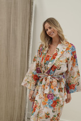 Camilla Bouquet White Kimono