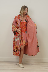Tuscan Rose Pink Velvet Robe