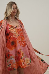 Tuscan Rose Pink Velvet Robe