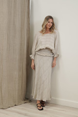 Serena Shirred Hem Top