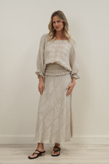 Serena Shirred Hem Top