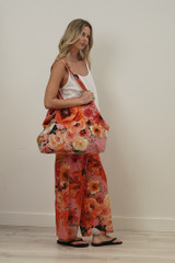 Tuscan Rose Pink Velvet Bag