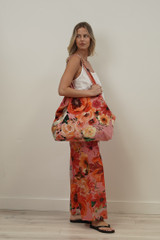 Tuscan Rose Pink Velvet Bag