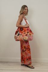Tuscan Rose Pink Velvet Bag