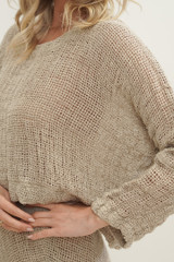 Natural Elena Crop Top