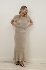 Natural Sottana Linen Skirt