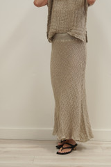 Natural Sottana Linen Skirt