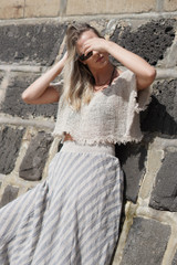 Antonella Crop Top Natural