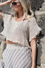 Antonella Crop Top Natural