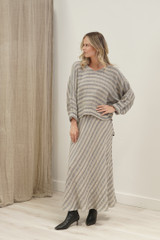 Franca Long Sleeve Top Earth Weave