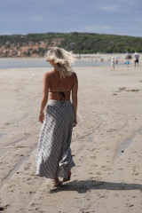 Sottana Linen Skirt Earth Weave