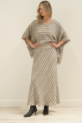 Sarita Linen Top Earth Weave