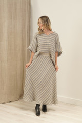 Sarita Linen Top Earth Weave