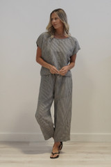 Carina Box Top Blue Stripe