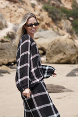 Sussana Top Black & White Check