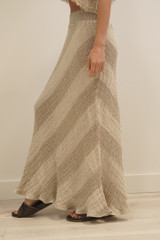 Sottana Linen Skirt Natural & White Ombre