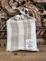 S/2 Atelier Linen Pillow Case Natural Stripes
