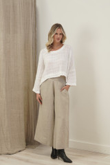 Elena Crop Top White Spaced