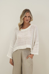 Elena Crop Top White Spaced