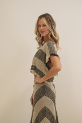 Antonella Crop Top Natural & Black