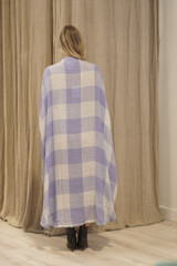 Donna Dress Heather Blue Check