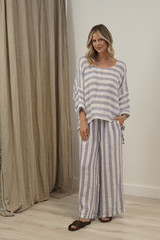 Valentina Top Top Heather Blue Combo