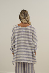 Valentina Top Top Heather Blue Combo