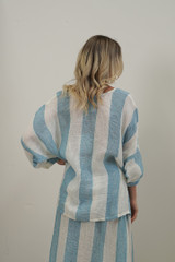 Valentina Top Top Coastal Sky Stripes