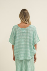 Barbara Top Cascade Green Combo