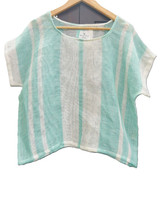 Carina Box Top Cascade Green Stripey