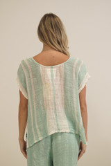 Milia Top Cascade Green Stripey