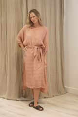Rosa Kaftan Cameo Brown Check