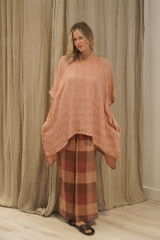 Zeta Top Cameo Brown Check