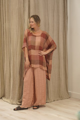 Zeta Top Cameo Brown Check