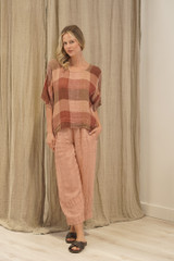 Barbara Top Cameo Brown Check