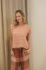 Carina Box Top Cameo Brown Check