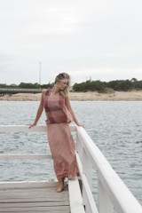 Mirabella Sleeveless Top Cameo Brown Check