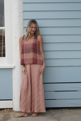 Mirabella Sleeveless Top Cameo Brown Check