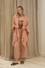 Carmen Cardigan Cameo Brown Check