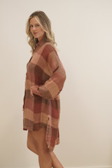 Gia Shirt Dress Cameo Brown Combo