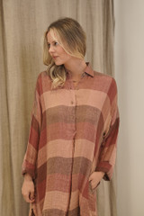 Gia Shirt Dress Cameo Brown Combo