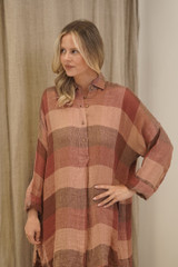 Gia Shirt Dress Cameo Brown Combo