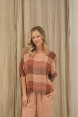 Barbara Top Cameo Brown Combo