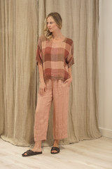 Barbara Top Cameo Brown Combo